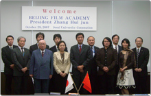 Together with faculty of the Beijing Film Academy