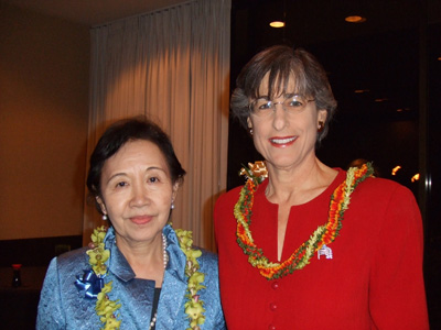With Hawaii State Governor Linda Lingle