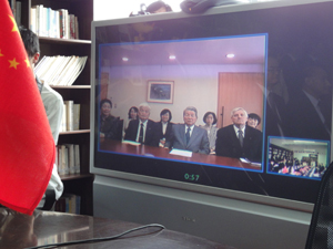 Satellite conference between JIU main campus<br /> and Dalian Office