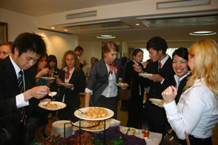 During the welcome ceremony