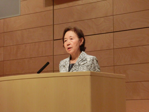 Keynote speech delivered by Chancellor Mizuta