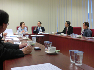 Meeting with President Chuah Hean Teik and faculty