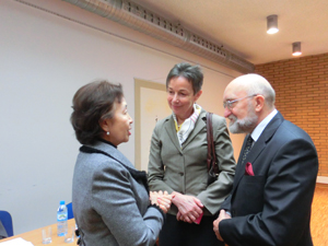 Reunited with former Polish Ambassador Rodowicz (center)