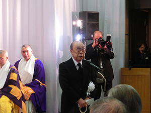 Greeting by Mr.Minoru Nagaoka, Director of the Memorial Service