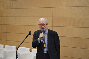 TPA Advisor, Shirō Miyamoto speaks at the reception