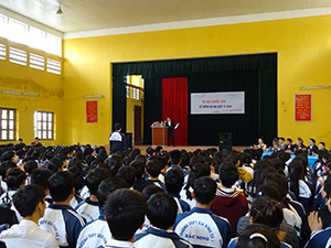 Presentation at Gia Binh First High School