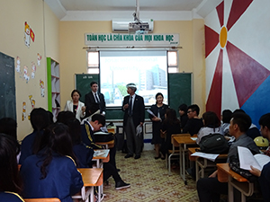 Presentation at Viet Duc High School