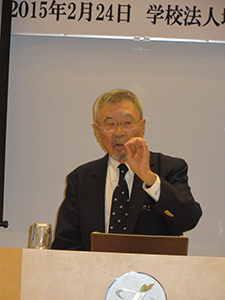 Prof. Shimizu during his lecture
