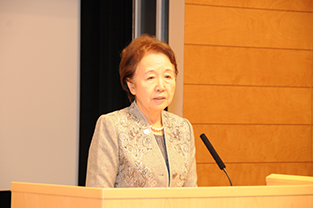 Welcome address by Chancellor Mizuta
