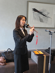 Flute performance from Ms. Yang