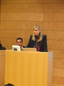 Professor Poniž gives her keynote speech