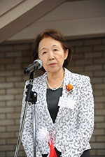 Chancellor Mizuta gives opening remarks