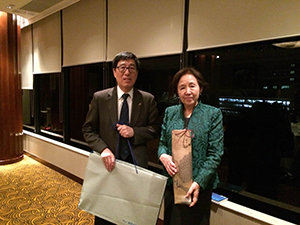 Chancellor Mizuta with President Kuo