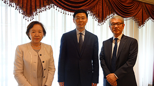 Chancellor Mizuta, President Guo, President Murai