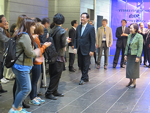 President Jekuk Chang received a warm welcome from our university