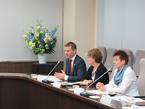 His Excellency Ambassador Dr. Palanovics (far left)