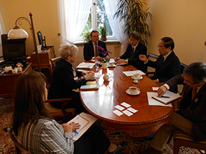 Meeting with the members of University of Warsaw