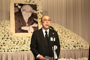 Greetings by Mr. Nagaoka, a member of board of directors
