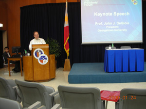 Keynote speech by the President of Georgetown University