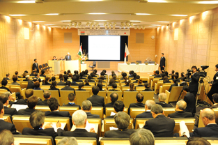 Audience members at the lecture