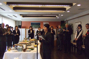 Welcoming Speech by a student who studied at UCR