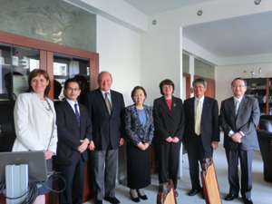 With Prague University of Economics Vice-Dean Hana Machková and others