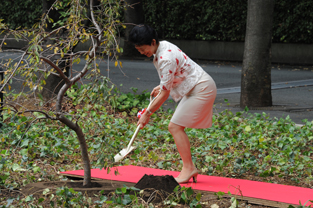 植樹式の様子