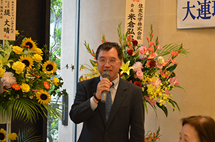 大連市政府日本駐在総代表　王新氏のスピーチ