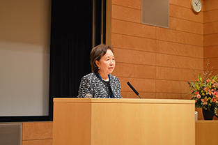 Chancellor Mizuta provides opening remarks