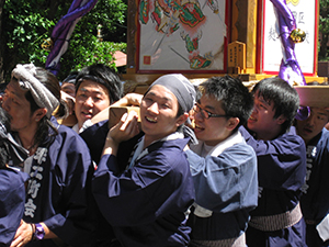 Carrying the Hirakawacho 2nd ward shrine 2