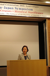 Chancellor Mizuta provides opening remarks