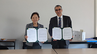 Signing of the exchange agreement with the Université de Bourgogne