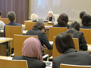 Prof. Carol Bernstein delivers her lecture