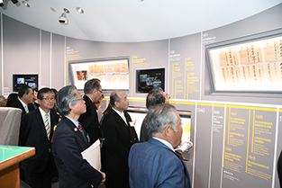 Participants tour the Founder’s Room